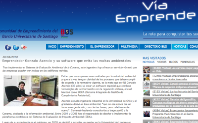 Emprendedor Gonzalo Asencio y su software que evita las multas ambientales