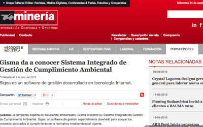 Gisma da a conocer Sistema Integrado de Gestión de Cumplimiento Ambiental