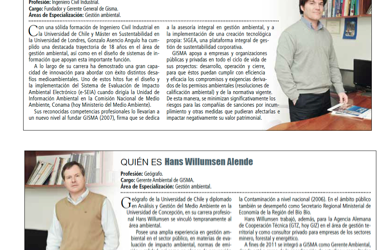 Especialistas de GISMA en directorio Quién es Quién