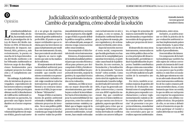 Cómo abordar judicialización socio-ambiental de proyectos de inversión