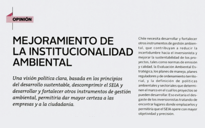 Mejoramiento de la institucionalidad ambiental
